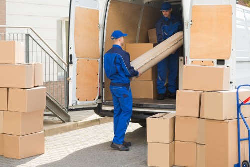 Local home removals team preparing a move in Ealing