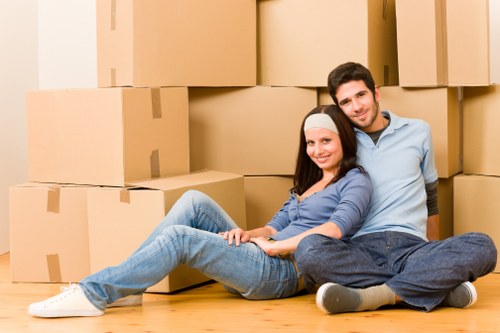 Packing and transport setup for office relocation in West London