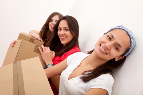 Local commercial movers navigating access in an Ealing business street