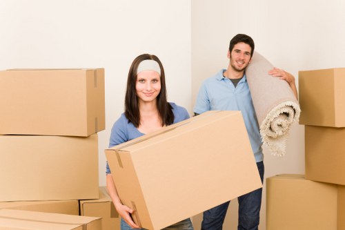 Fragile items packed safely with boxes and wrapping for a move in Ealing