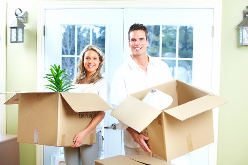 Local Ealing moving service loading boxes and furniture