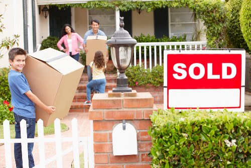 Protective wrapping and packing materials prepared for fragile items in a house move